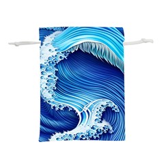 Watercolor Wave Lightweight Drawstring Pouch (s) by GardenOfOphir