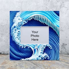 Watercolor Wave White Box Photo Frame 4  X 6 