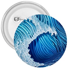 Beach Wave 3  Buttons by GardenOfOphir