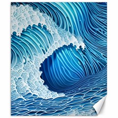 Beach Wave Canvas 20  X 24  by GardenOfOphir