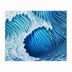 Beach Wave Small Glasses Cloth (2 Sides) by GardenOfOphir