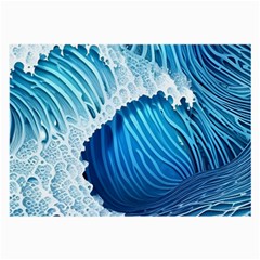 Beach Wave Large Glasses Cloth (2 Sides) by GardenOfOphir