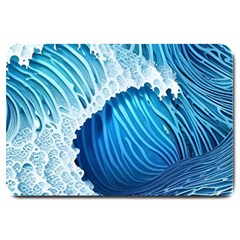 Beach Wave Large Doormat by GardenOfOphir