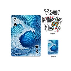 Beach Wave Playing Cards 54 Designs (mini) by GardenOfOphir