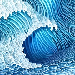 Beach Wave Play Mat (square) by GardenOfOphir