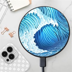 Beach Wave Wireless Fast Charger(black) by GardenOfOphir