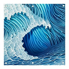 Beach Wave Banner And Sign 3  X 3  by GardenOfOphir