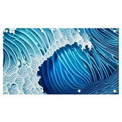 Beach Wave Banner And Sign 7  X 4  by GardenOfOphir