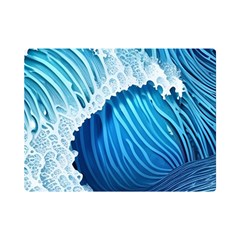 Beach Wave One Side Premium Plush Fleece Blanket (mini)