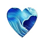 Wave Heart Magnet Front