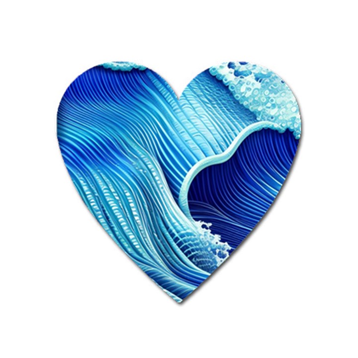 Wave Heart Magnet