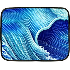 Wave One Side Fleece Blanket (Mini)