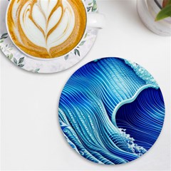 Wave UV Print Round Tile Coaster