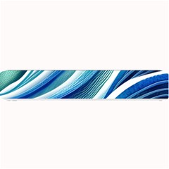 Blue Ocean Waves Small Bar Mat by GardenOfOphir