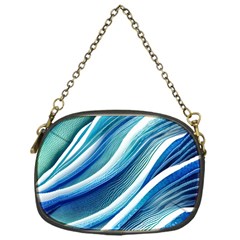 Blue Ocean Waves Chain Purse (one Side) by GardenOfOphir