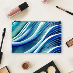 Blue Ocean Waves Cosmetic Bag (medium) by GardenOfOphir