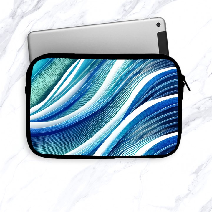 Blue Ocean Waves Apple iPad Mini Zipper Cases