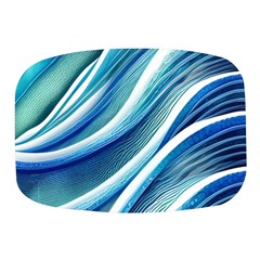 Blue Ocean Waves Mini Square Pill Box by GardenOfOphir