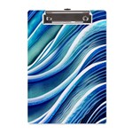 Blue Ocean Waves A5 Acrylic Clipboard Front