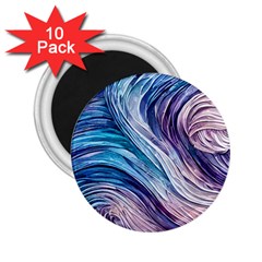 Abstract Pastel Ocean Waves 2 25  Magnets (10 Pack)  by GardenOfOphir