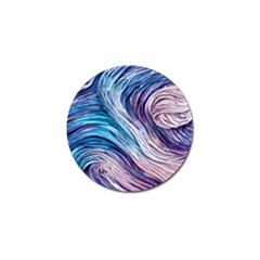 Abstract Pastel Ocean Waves Golf Ball Marker by GardenOfOphir