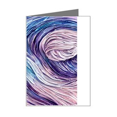 Abstract Pastel Ocean Waves Mini Greeting Card by GardenOfOphir