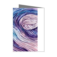 Abstract Pastel Ocean Waves Mini Greeting Cards (pkg Of 8) by GardenOfOphir