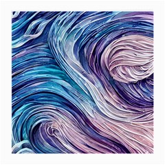 Abstract Pastel Ocean Waves Medium Glasses Cloth by GardenOfOphir