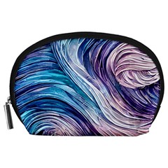 Abstract Pastel Ocean Waves Accessory Pouch (large) by GardenOfOphir