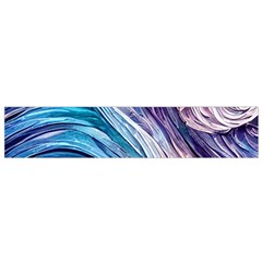 Abstract Pastel Ocean Waves Small Premium Plush Fleece Scarf