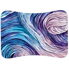 Abstract Pastel Ocean Waves Velour Seat Head Rest Cushion by GardenOfOphir