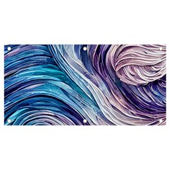 Abstract Pastel Ocean Waves Banner And Sign 4  X 2  by GardenOfOphir