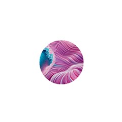 Pink Water Waves 1  Mini Magnets by GardenOfOphir