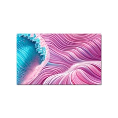 Pink Water Waves Sticker (rectangular) by GardenOfOphir