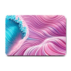 Pink Water Waves Small Doormat by GardenOfOphir