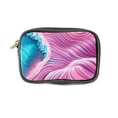 Pink Water Waves Coin Purse by GardenOfOphir