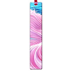 Pink Water Waves Large Book Marks by GardenOfOphir