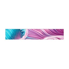 Pink Water Waves Premium Plush Fleece Scarf (mini) by GardenOfOphir