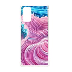 Pink Water Waves Samsung Galaxy Note 20 Tpu Uv Case