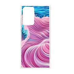 Pink Water Waves Samsung Galaxy Note 20 Ultra Tpu Uv Case by GardenOfOphir