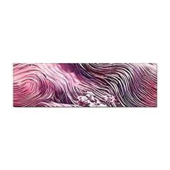 Abstract Pink Ocean Waves Sticker (bumper) by GardenOfOphir