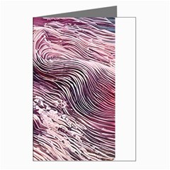 Abstract Pink Ocean Waves Greeting Cards (pkg Of 8) by GardenOfOphir