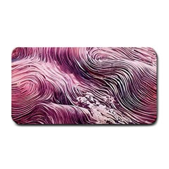 Abstract Pink Ocean Waves Medium Bar Mat by GardenOfOphir