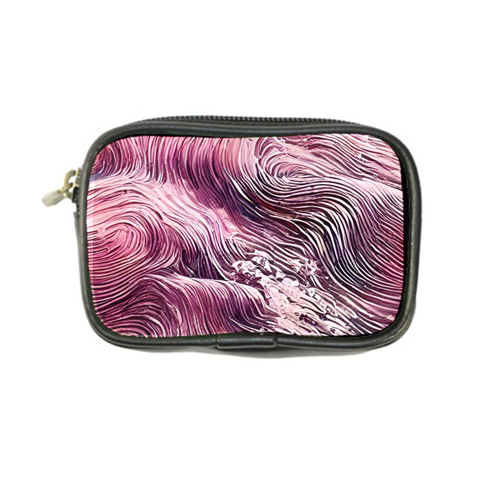 Abstract Pink Ocean Waves Coin Purse