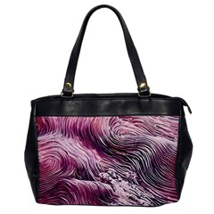 Abstract Pink Ocean Waves Oversize Office Handbag by GardenOfOphir