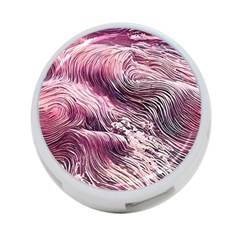 Abstract Pink Ocean Waves 4-port Usb Hub (one Side) by GardenOfOphir