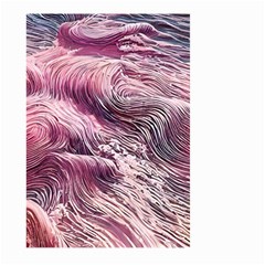 Abstract Pink Ocean Waves Large Garden Flag (two Sides) by GardenOfOphir