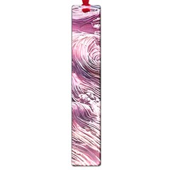 Abstract Pink Ocean Waves Large Book Marks by GardenOfOphir