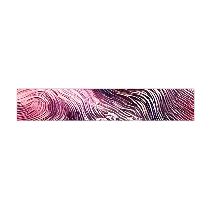 Abstract Pink Ocean Waves Premium Plush Fleece Scarf (Mini)