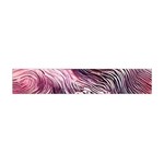 Abstract Pink Ocean Waves Premium Plush Fleece Scarf (Mini) Back